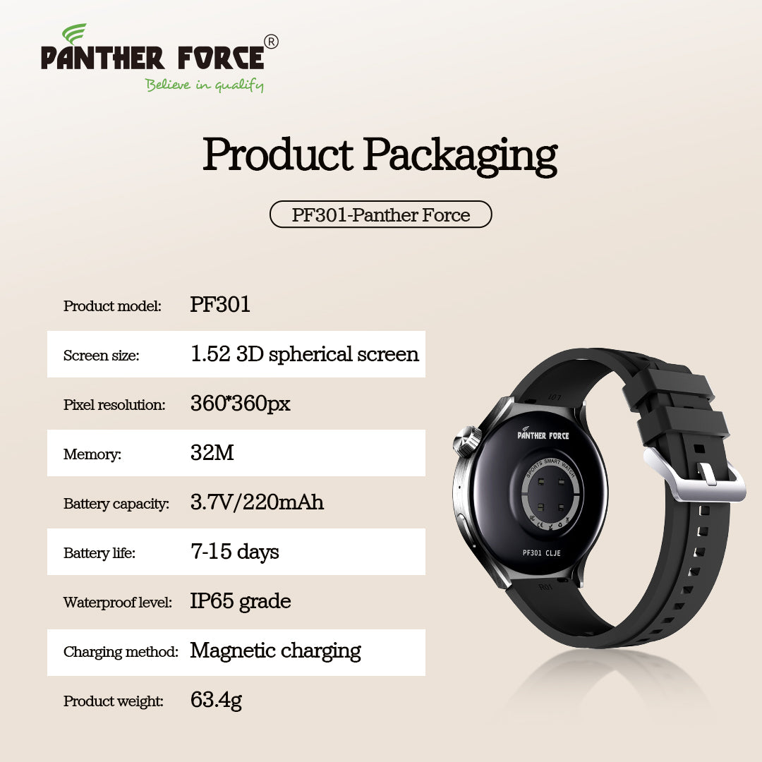 The PANTHERFORCE Smart Watch (PF301) The PANTHERFORCE Smart Watch (PF301)
